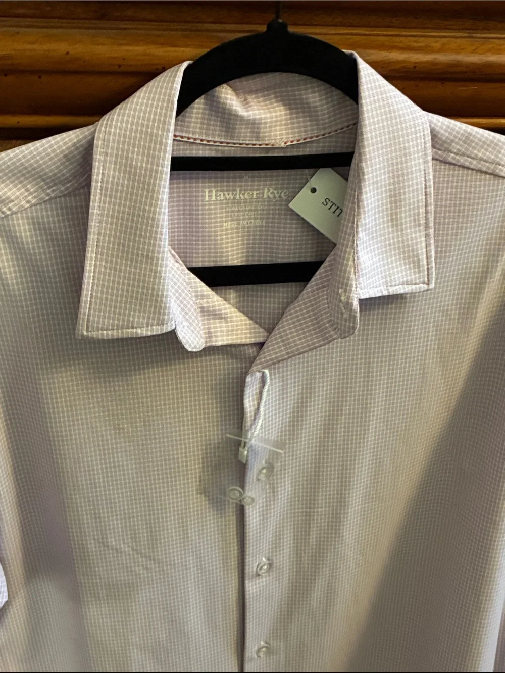 Hawker Rye Men's Light Lavender Dress Shirt - Tailored Button-Down - Picture 5 of 6